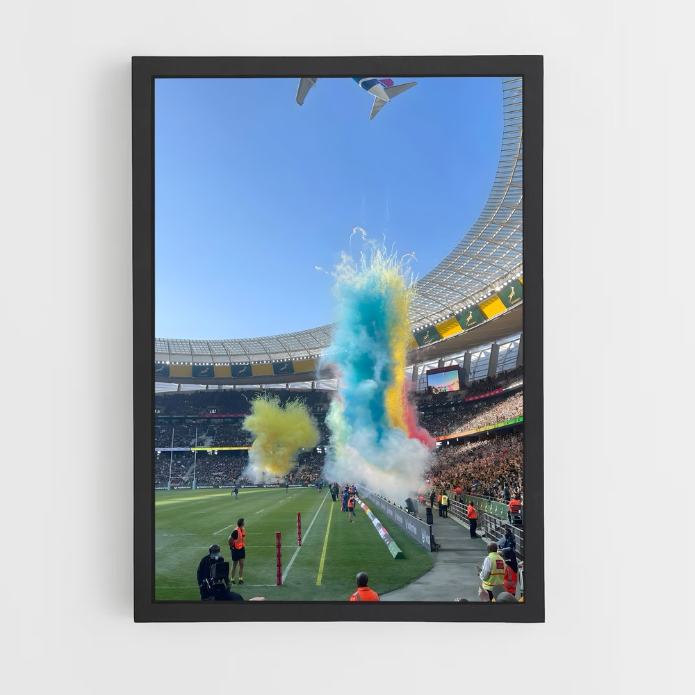 Poster Vol des Springboks – affiche Rugby (vue 2)